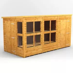 Image of 12X6 Power Pent Potting Shed Combi Including 4ft Side Store