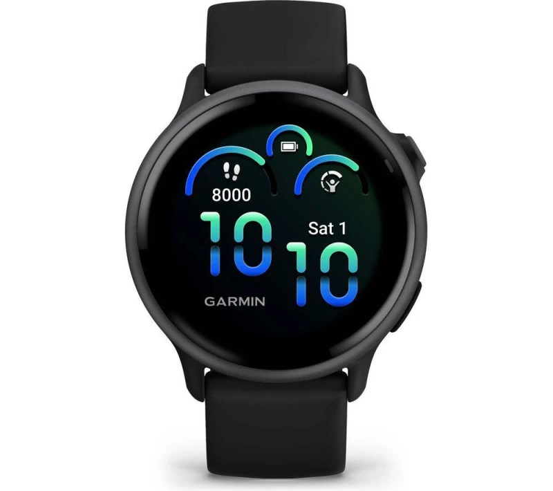 Image of Garmin vivoactive 6 Smartwatch - Slate & Black, Silver/Grey,Black 753759342807