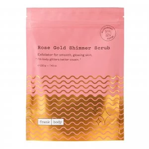 Image of Frank Body Rose Gold Shimmer Scrub 220g