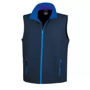 Image of Result Mens Core Printable Softshell Bodywarmer (3XL) (Navy / Royal)