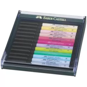 Image of Faber Castell PITT Artist Brush Pen Set Pastel Tones Set of 12