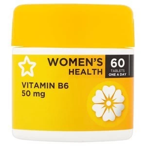 Image of Superdrug Vitamin B6 50mg Tablets x 60