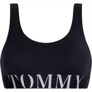 Image of Tommy Bodywear Large Logo Bralette - Blue