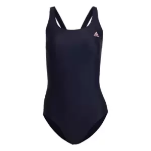 Image of adidas SH3. RO Solid Swimsuit Womens - Legend Ink / Bliss Pink