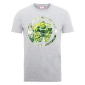 Image of Marvel Avengers Assemble Hulk Montage T-Shirt - Grey - M