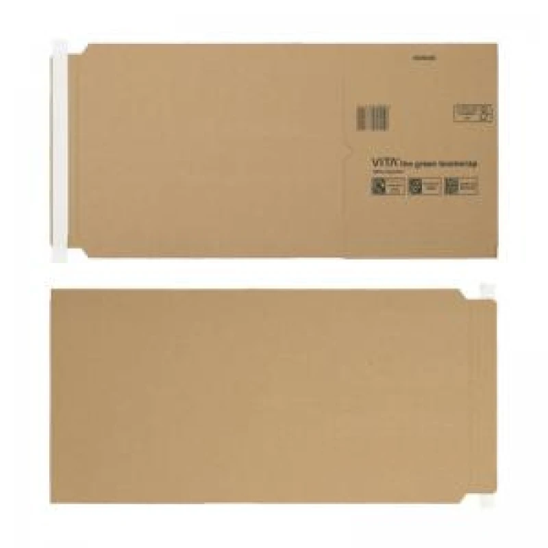 Image of Vita Purely Packaging Green Bookwrap Peel and Seal 310x250x70mm Manilla (Pack 25) BWM06