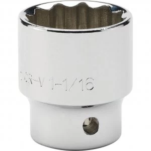 Image of Draper Expert 1/2" Drive Hi Torq Bi Hexagon Socket Imperial 1/2" 1" 1/16"