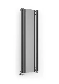 Image of Terma Rolo Mirror Vertical Designer Radiator, Modern Grey (W)590mm (H)1800mm