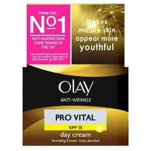 Image of Olay Anti-Wrinkle Pro Vital Day Moisturiser SPF15 50ml