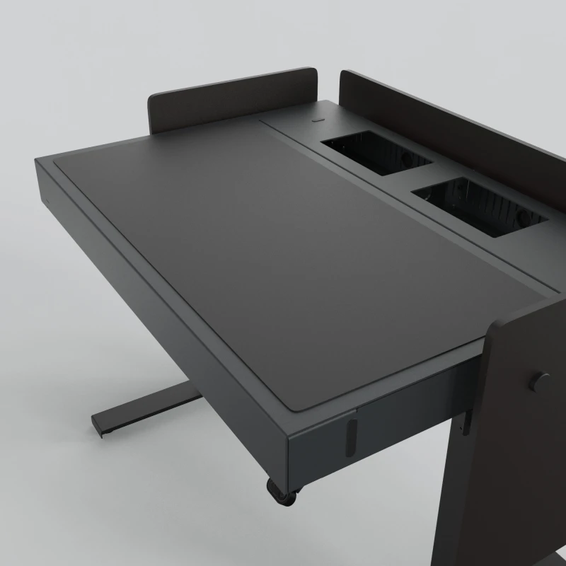 Image of Heckler Design H922-4166 desk pad Linoleum Charcoal