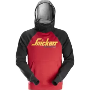 Image of Snickers 2889 Logo Sweatshirt Hoodie Red / Black S