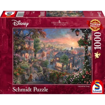 Image of Thomas Kinkade: Disney Lady and the Tramp (2021 Edition) - 1000 Pieces