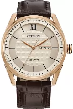 Image of Gents Citizen Eco-Drive Strap Wr100 Watch AW0082-01A