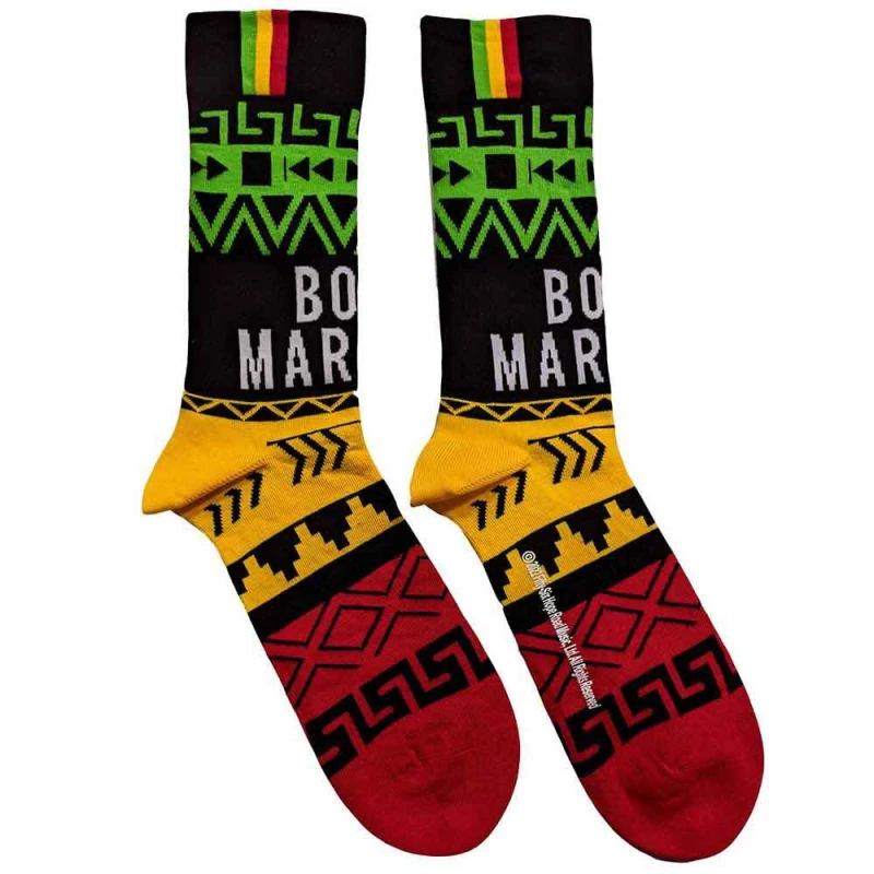 Image of Bob Marley Bob Marley Press Play Ankle Socks in Black One Size Unisex 5056561044392