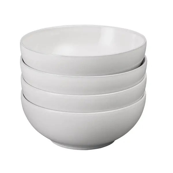 Image of Elements Stone White Set Of 4 Coupe Cereal Bowls