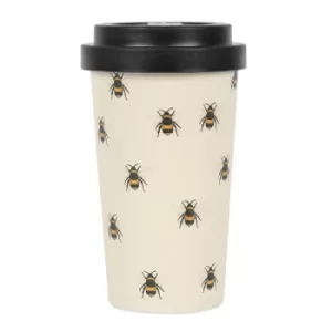 Image of All over Bee Bamboo Mug with Sleeve