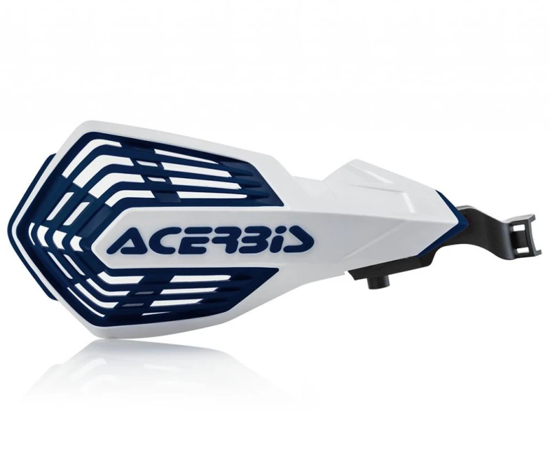 Image of 0024297.879 - Acerbis K-Future Hand Guards For Husqvarna FC 250/350/450 2014-23 - White/ Blue 0024297.879