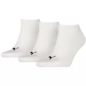 Image of Sneaker Invisible Socks (3 Pairs) - 6-8 - White - White - Puma