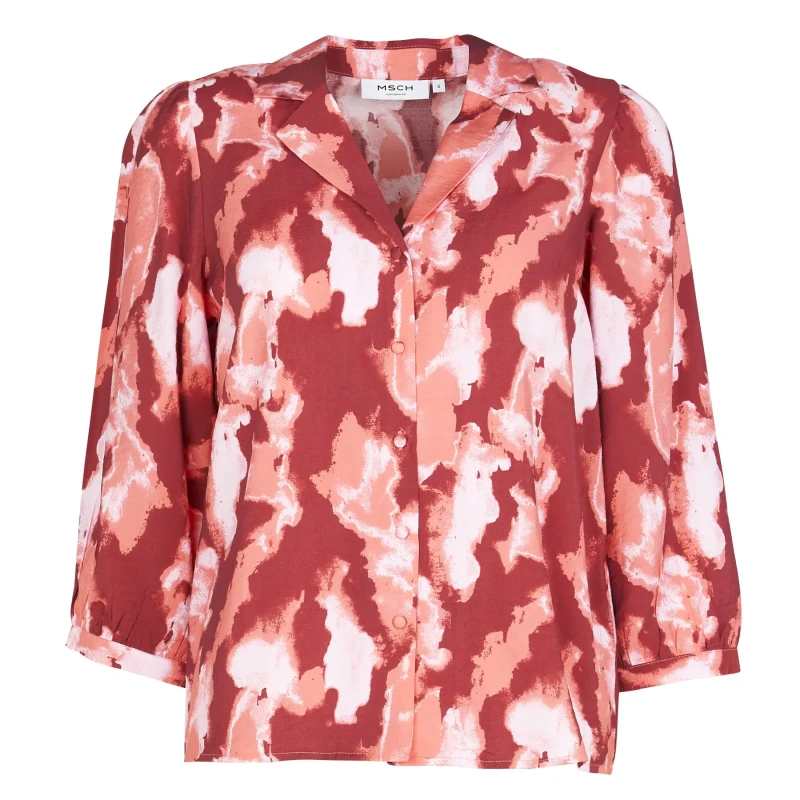 Image of moss copenhagen Womens blouse Moss Copenhagen Magnella Ladonna AOP Rose Female M
