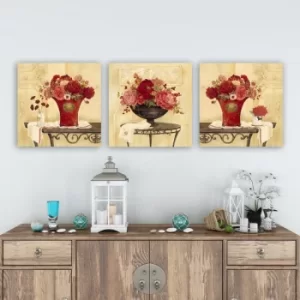 Image of drprc9001 Multicolor Decorative Canvas Painting (3 Pieces)