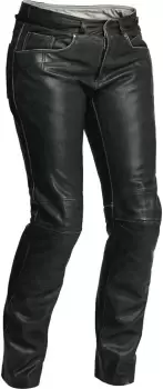 Image of Halvarssons Seth Ladies Motorcycle Leather Pants, black, Size 40 for Women, black, Size 40 for Women