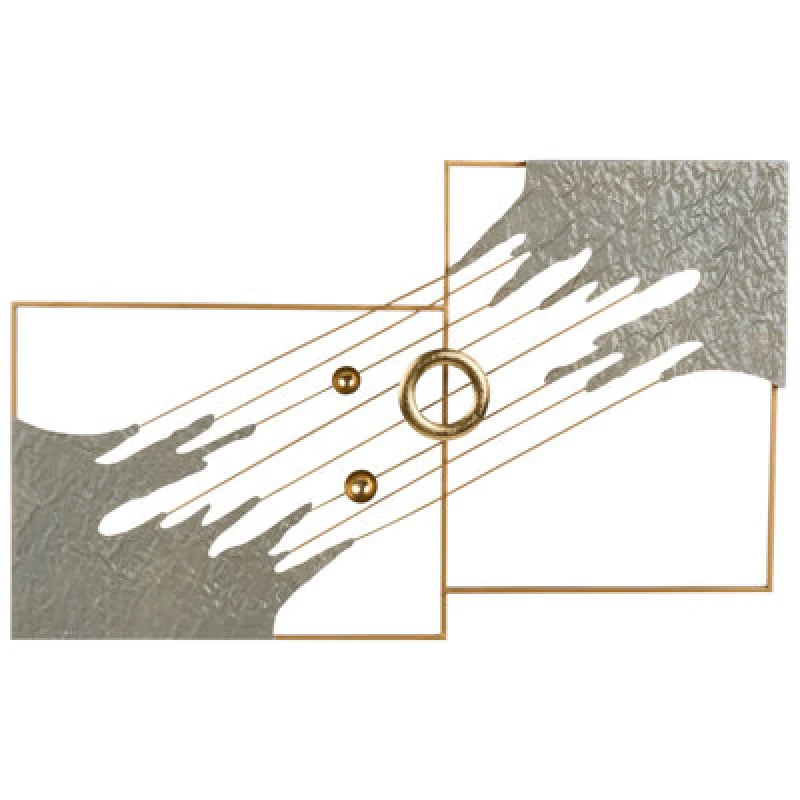 Image of Beliani Wall Decor Skerries Metal 45cm Grey