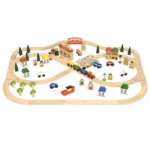 Image of Bigjigs Rail Town Country Train Set