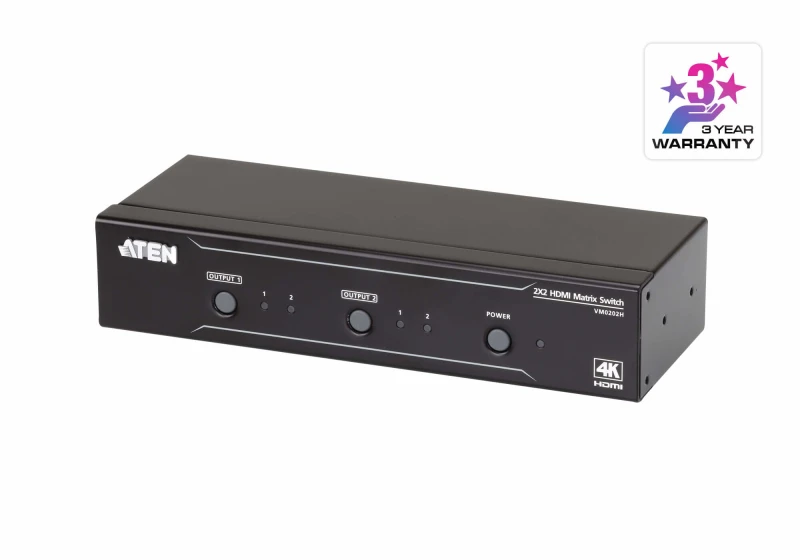 Image of Aten ATEN VM0202H KVM switch Rack mounting Black VM0202H