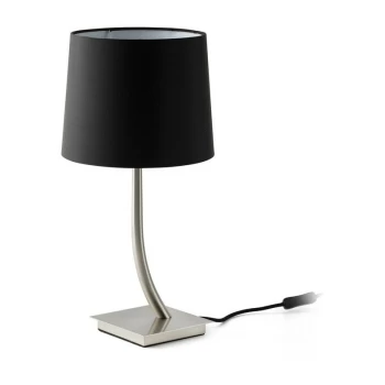 Image of Faro REM - Table Lamp Round Tapered Black, E27