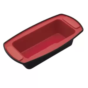 Image of MasterClass Smart Silicone Loaf Pan 22 x 10cm Red