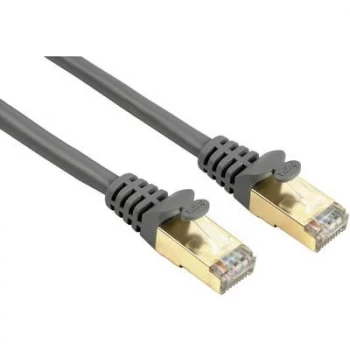Image of Hama CAT 5e Network Cable STP Grey Gold-plated Shielded 10m