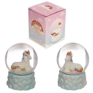 Image of Rainbow Unicorn Snow Globe Ornament