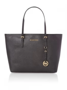 Image of Michael Kors Jetset travel medium Black tote bag Black