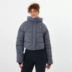 Image of Jack Wills Large Diamond Puffer Jacket - Grey