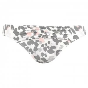 Image of Biba Icon Ruffle Bikini Bottoms - Grey Leopard