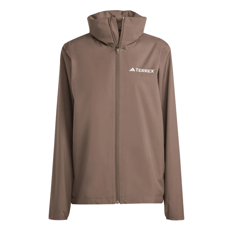 Image of Womens waterproof jacket adidas Terrex Multi Essentials 2 Marron Female S