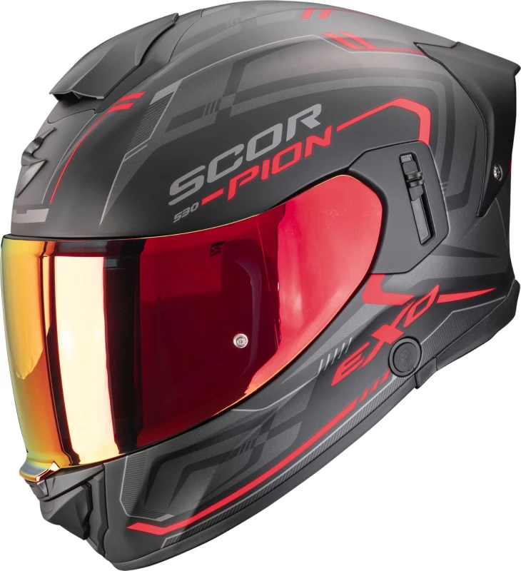 Image of Scorpion Exo-530 Air Slope Full-Face Helmet, black-red, Size S for Men