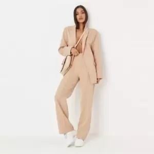 Image of Missguided Straight Leg Trousers - Neutral