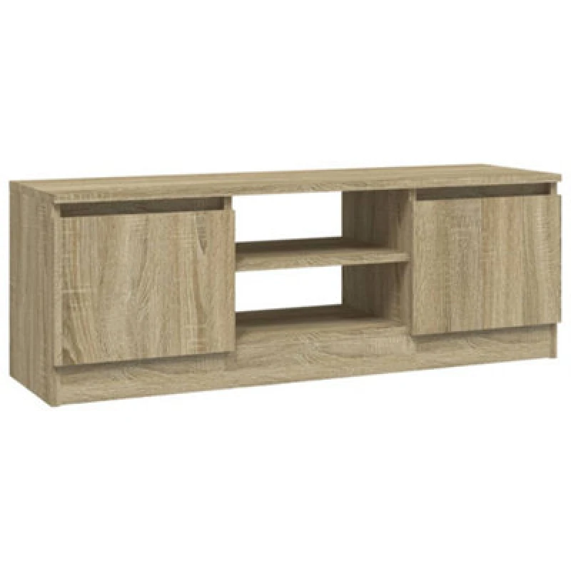 Image of Vidaxl TV Cabinet With Door Sonoma Oak 102X30X36 Cm, Brown 823353