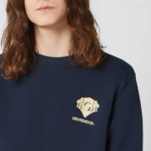 Image of Harry Potter Gryffindor Unisex Embroidered Sweatshirt - Navy - L