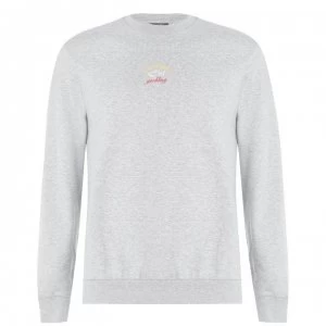 Image of Paul And Shark Mid Chest Crew Sweatshirt - Mid Grey