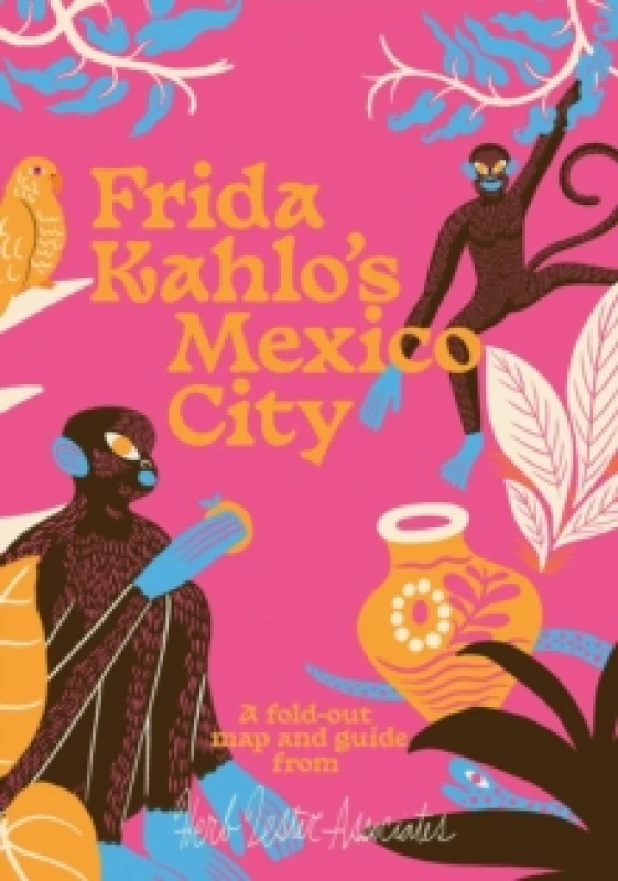 Image of Frida Kahlo's Mexico City Sheet map, folded