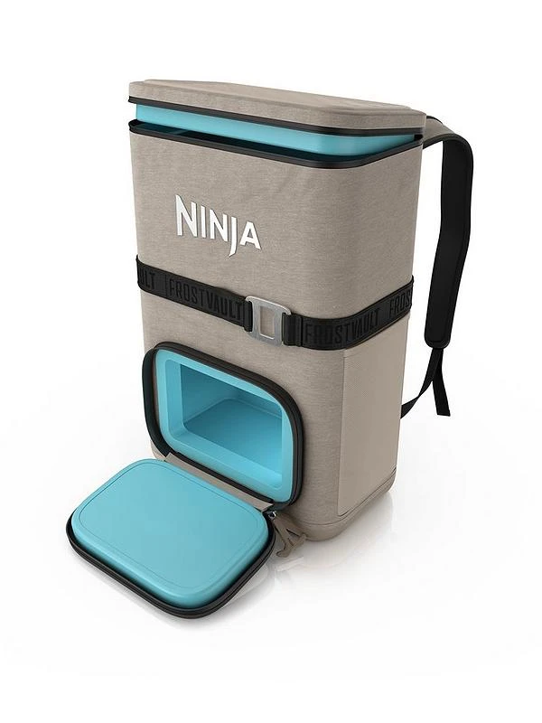 Image of Ninja UK Ninja FrostVault Go 17 litre 24-Can Backpack Soft Cooler - Birch Beige FF124EUUKCS