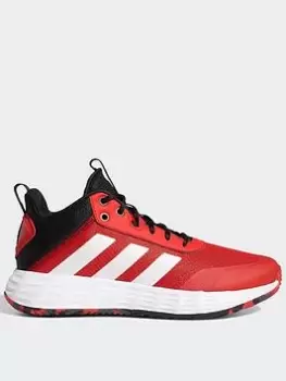 Image of adidas Ownthegame Shoes, Red/White, Size 10, Men