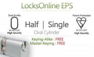 Image of Locksonline EPS Single Oval Cylinders