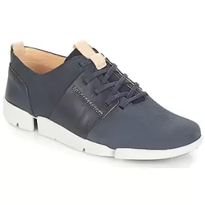 Image of Clarks Tri Caitlin womens Shoes Trainers in Blue,4,4.5