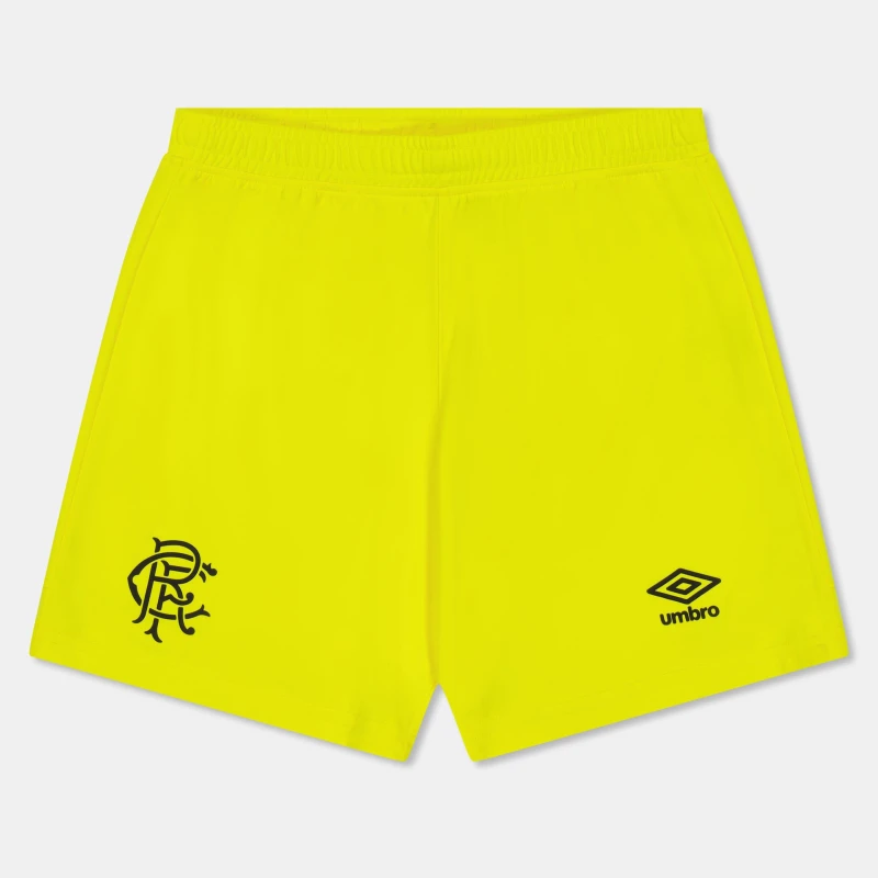 Image of Umbro Rangers Goalkeeper Shorts 2025 2026 Juniors Yellow male 9-10 (M)