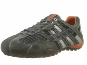 Image of Geox Comfort Lace-ups grey C1300 dk grey/offwhite 9