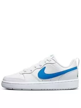 Image of Nike Older Kids Court Borough Low 2, White, Size 4 Older