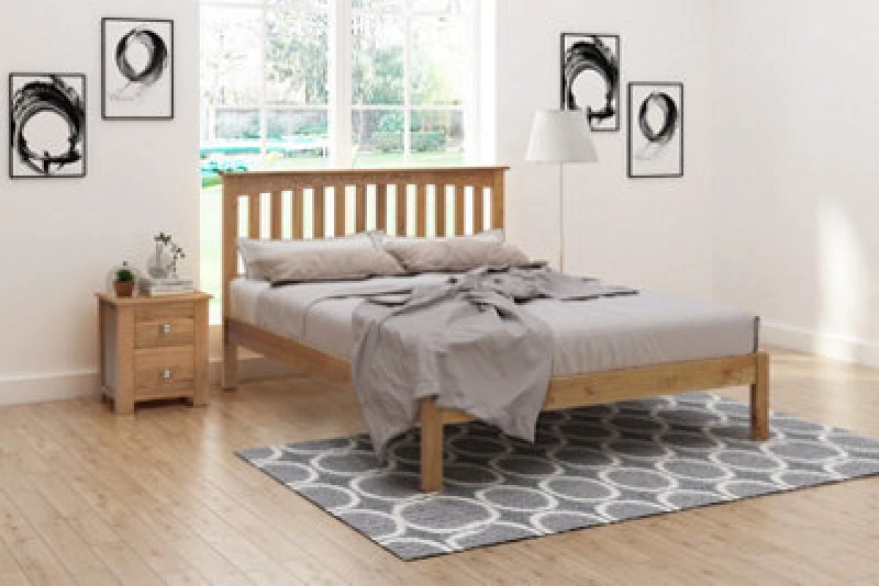 Image of Flintshire Furniture Gladstone Super King 6ft Solid Oak Bed Frame